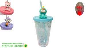 COPO PLAST LUZ 18CM C/CANUDO INF HG61422