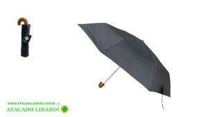 GUARDA CHUVA MEDIO 8V PRETO 21 MZ-056