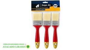 PINCEL P/ PINTURA 3PCS PLAST BAR3530015