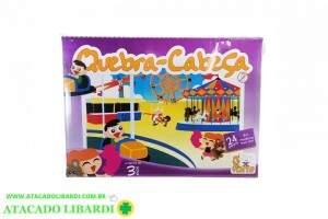 JOGO QUEBRA CABECA 24PCS PARQUE DIVERSOES MDF 065