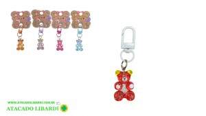 CHAVEIRO METAL C/URSO  2CM COLOR HW75806