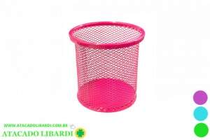 PORTA CANETA ARAMADO RED 10X8CM COLOR 9203