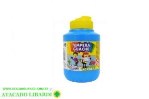 TINTA GUACHE 250ML AZUL CELESTE 02023