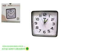 RELOGIO DESPERTADOR 12CM PLAST 98797