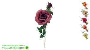 ROSA UNITARIA C/BOTAO 65CM OUTONAL X2 BG410057