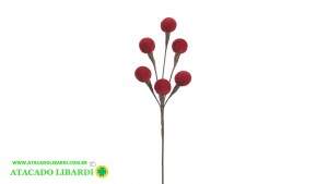PICK BOLINHA AVELUDADO 42CM VERMELHO 97688003