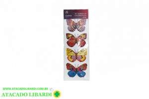 ADESIVO DECORATIVO 3D 4PCS BORBOLETAS 182422