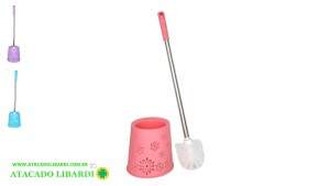 ESCOVA SANITARIA 48X13CM PLAST C/COPO COLOR TOP0208