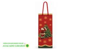 SACOLA PAPEL VINHO 35X11,5X9CM  A8931004