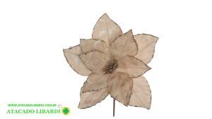 BICO PAPAGAIO AVELUDADO 24CM C/GLITTER CHAMPANHE 99482002