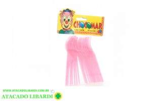 GARFO DESCARTAVEL SOBREMESA 20UNI ROSA 4413