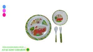 KIT PRATO E TALHER INFANTIL COLOR FFBZ192830