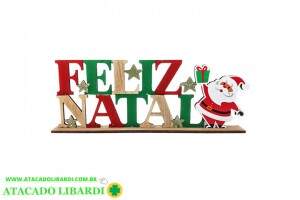 PLACA MDF 30,5X10,5CM FELIZ NATAL NATM0026