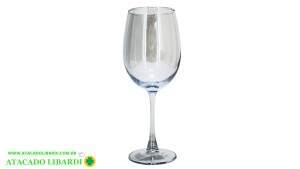 TACA VINHO VIDRO 22CM ESPELHADA TP1662