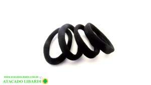 ELASTICO P/CABELO 4UNI PRETO F444