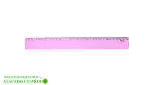 REGUA ESCOLAR 30CM ROSA 10270021