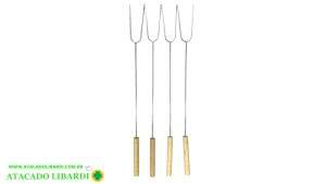 ESPETOS P/CHURRASQUINHO 4PCS 40CM CA08115