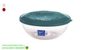 SALADEIRA 2,9L TRANSP RED C/TAMPA 0435 