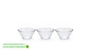 CONJ SOBREMESA 3PCS VIDRO TRAB LT25151