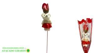 ROSA ARTIFICIAL 40CM C/URSO BG510249RD