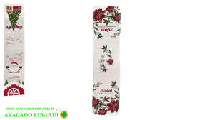 CAMINHO DE MESA DE JACQUARD FLORALUZ 30X1,50CM AMX0056