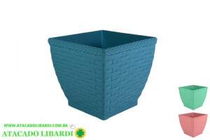 VASO RATTAN 10CM QUAD 850ML COLOR 649