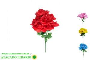 BUQUE ROSA X8 40CM FA223283
