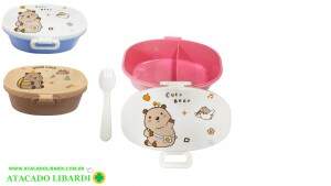 MARMITA E TALHER INFANTIL CAPIVARA FJ91059