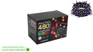 PISCA 480 LED 10M COLOR 127V FIO VERDE TF1419