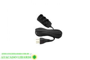EXTENSAO 5M TRIPLA PP 2P+T 3X0,75MM 2963PT
