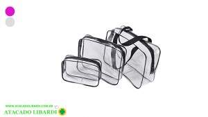 NECESSAIRE TRANSP C/3 P/M/G  FEM SORT HN81913