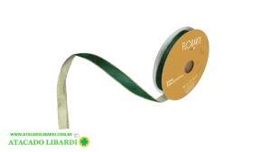 FITA ARAMADA VELUDO 2,5X9CMX14M DUPLA FACE VERDE DR 93051016