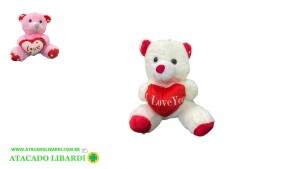 URSO PELUCIA 20CM C/CORACAO 32301