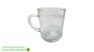 CANECA 9CM 240ML VIDRO VDA09040