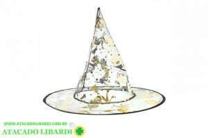 CHAPEU BRUXA 38X34CM TRANP REVERSIVEL 49866001