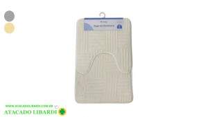 TAPETE MICROFIBRA BANHEIRO 2PCS DV80412