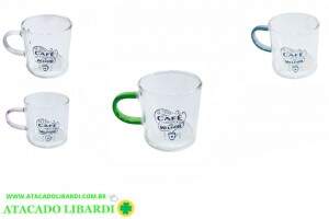 CANECA VIDRO C/ALCA COLOR 100ML CO6963299