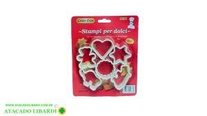 MOLDE P/BISCOITO PLAST 6PCS UC202074