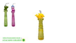 COPO PLAST 500ML C/CANUDO ANIMAIS FUT134