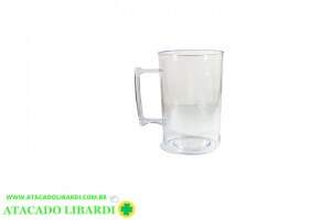 CANECA ACRILICO 500ML CHOPP TRANSPARENTE 326S D