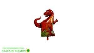 BALAO METALIZADO DINOSSAURO FLORESTA 91X76CM C/1 UN PF10476