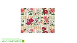 BOBINA 60CMX100M PAPEL COUCH FLORAL C0328