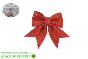 ENFEITE LACO 12X15CM C/GLITTER COLOR LAC62