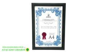 QUADRO CERTIFICADOS PLAST 20X30CM BRANCO PCE5109